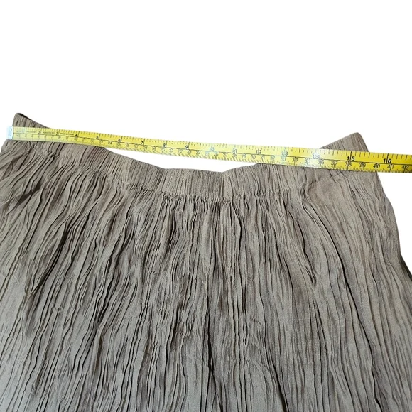 IDLF X Uniqlo Brown Ombre Crinkle Skirt XXL 2XL Ines De La Frassange - Picture 6 of 9